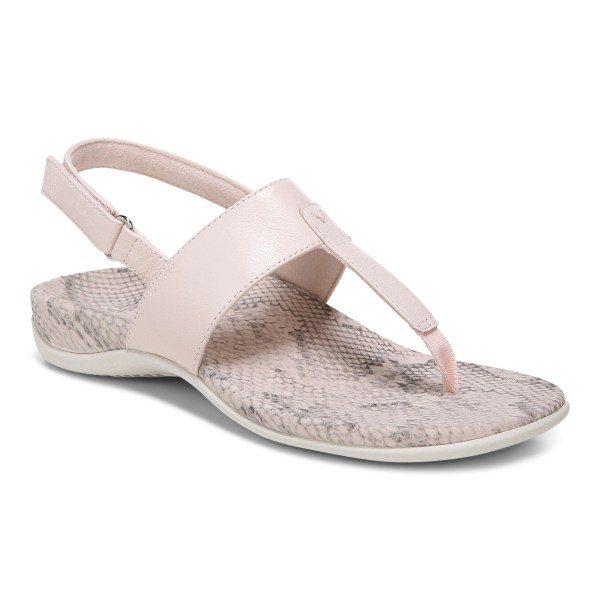 Vionic Sandals Ireland - Tala T-Strap Sandal Pink - Womens Shoes In Store | BINVP-0215